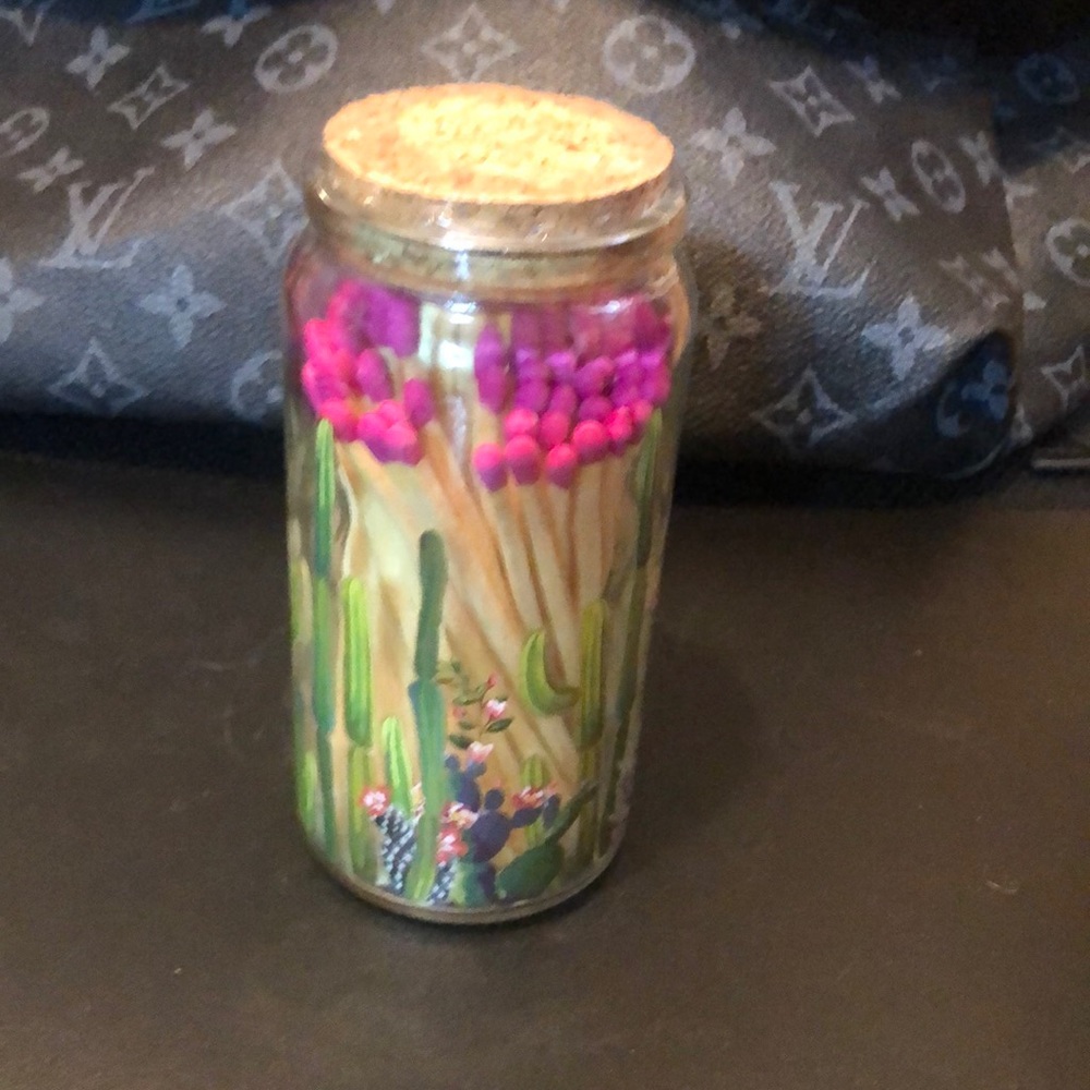 Cactus match container
